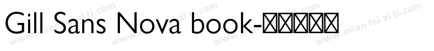 Gill Sans Nova book字体转换